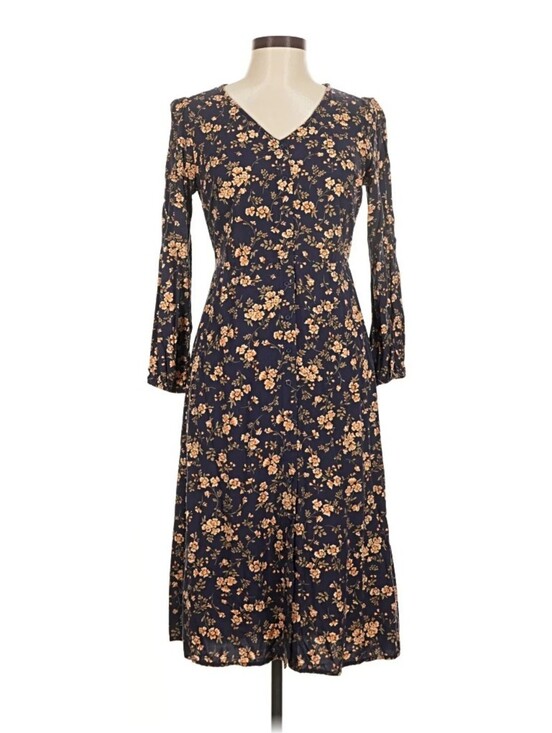 Old Navy Dresses & Skirts - Old Navy Navy Blue Dress with Orange Floral Print